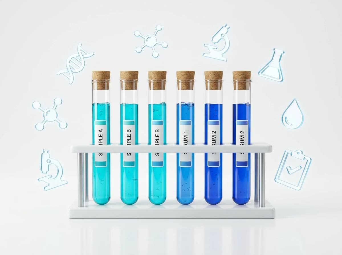 Diagnostic Test Tubes Illustration
